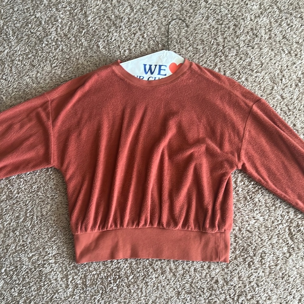 orange crop sweater